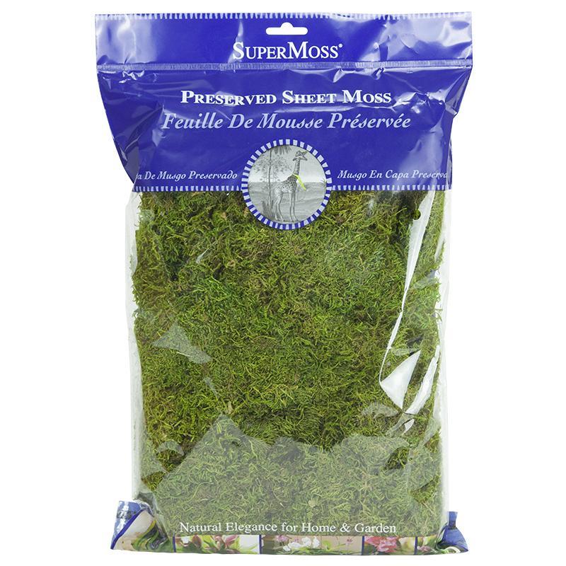 SuperMoss Preserved Sheet Moss (8 oz), Garden from Grow Organic