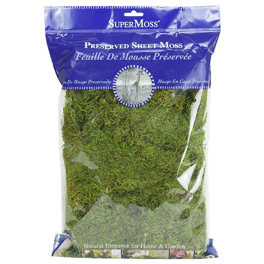 SuperMoss Preserved Sheet Moss (8 oz), Garden from Grow Organic