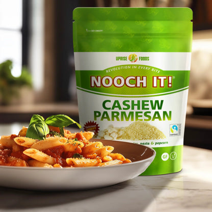 NOOCH IT! Vegan Cashew Parmesan – 12oz (4-Pack) | Dairy-Free Cheese Topping for Pasta, Popcorn, Meal Prep & More