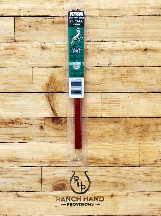 Venison Jerky Stick — Teriyaki, Meat from Ranch Hand Provisions