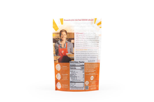 Peanut Butter Cacao Granola – Vegan, Low Sugar, 8oz