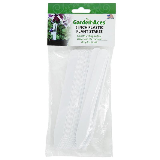 White Plastic Plant Labels (Package of 24), Garden from Grow Organic