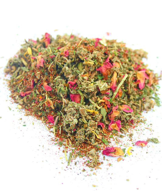 WormBGone Nesting Herbs For Pet Chickens With Roses, Chilis, Calendula, Dandelion For Healthier Coops, Herbs from Dahlia Pets