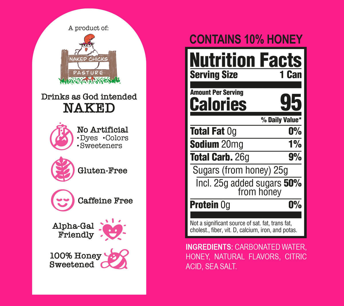 Sparkling Honey Sweetened Watermelon Soda Case, image 2 of 4