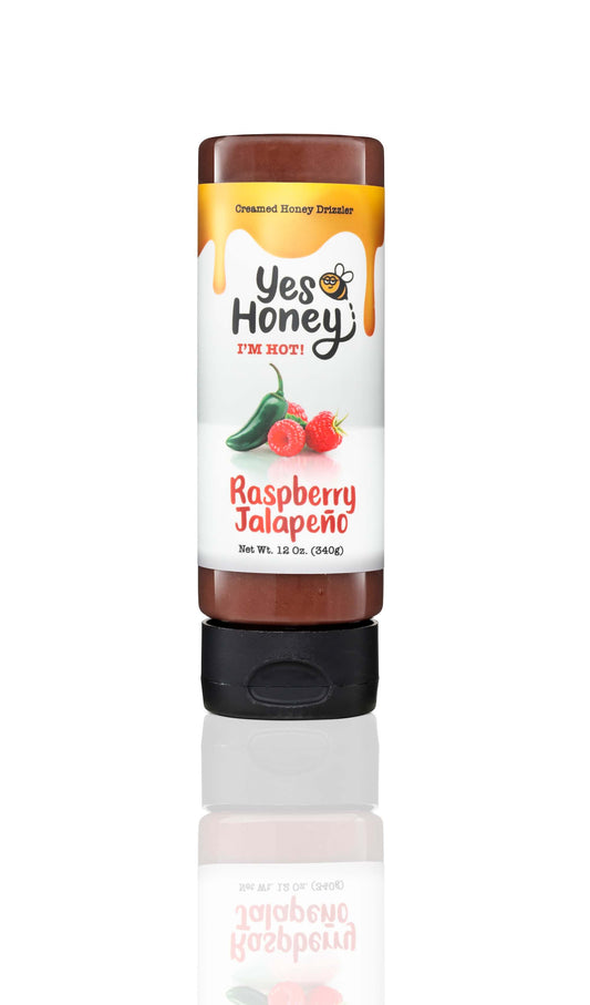 Drizzlers Raspberry Jalapeño Honey, Condiment from Yes Honey