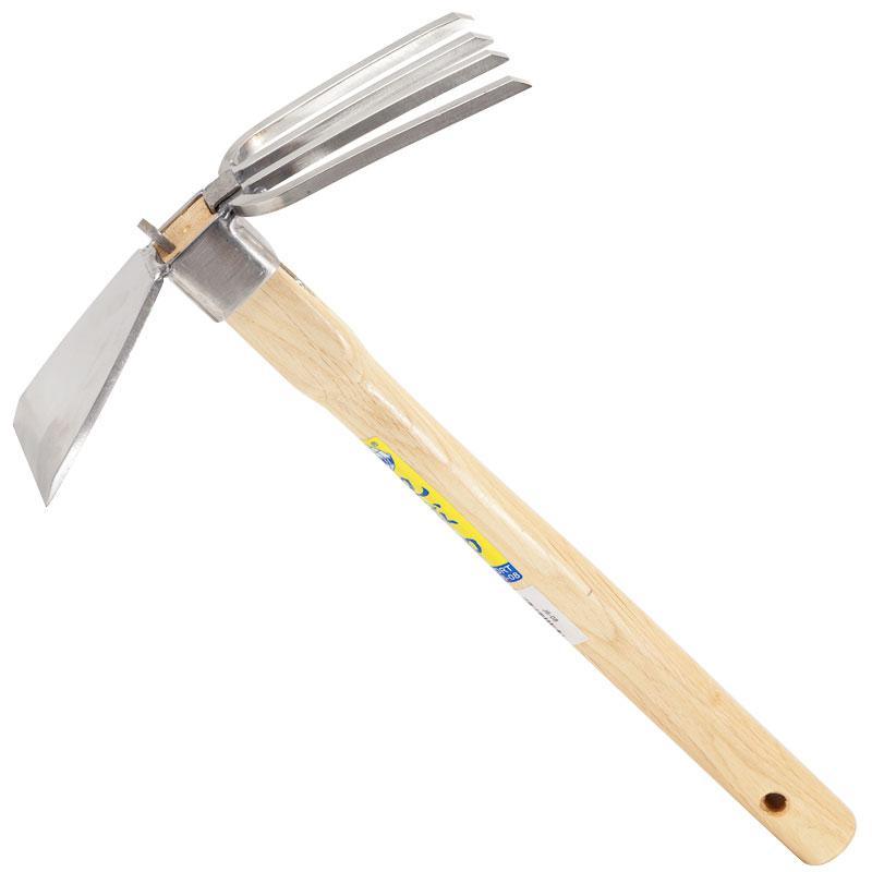 Zenport Stainless Steel Hoe & Fork Combo, Garden from Grow Organic